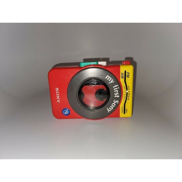 My First Sony Walkman WM-F3030 Cassette Player Portable Red Vintage - For Parts